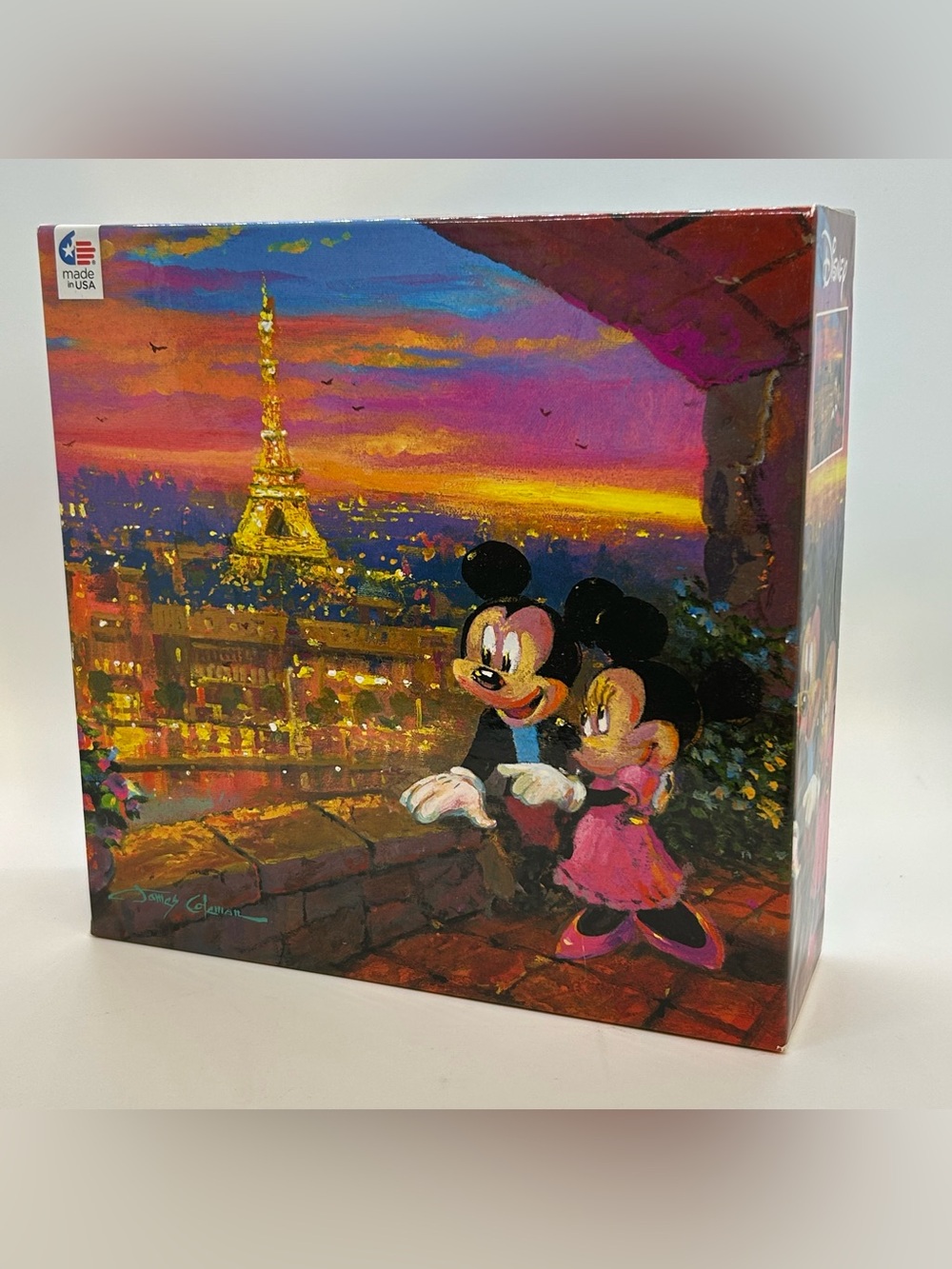 Puzzle Disney Mickey Mouse Minnie Paris Sunset 1000 Pieces CEACO 27" x 20"